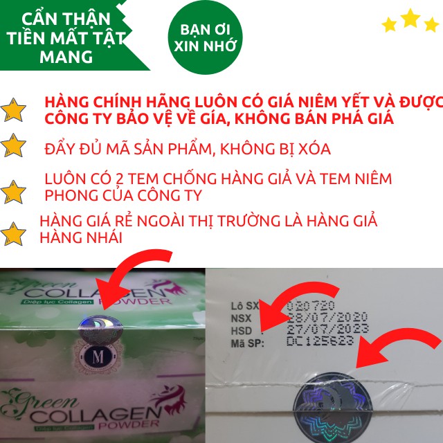 [Hàng Chính Hãng] Diệp Lục Collagen Chính Hãng Nhà Phân Phối Công Ty TNHH Green Family Development | Thế Giới Skin Care
