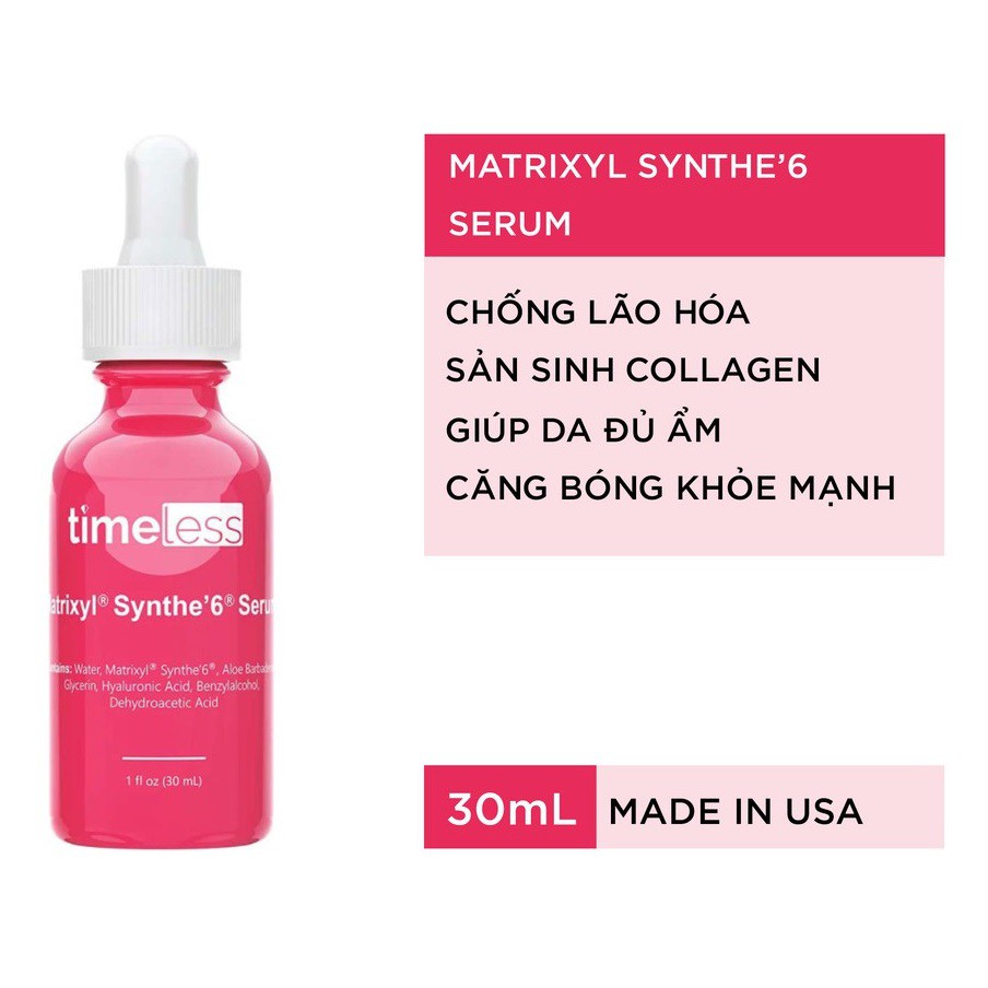 Tinh Chất Cấp Ẩm Sâu, Sáng Da, Chống Lão Hóa, Phục Hồi Da Timeless 30ml | BigBuy360 - bigbuy360.vn