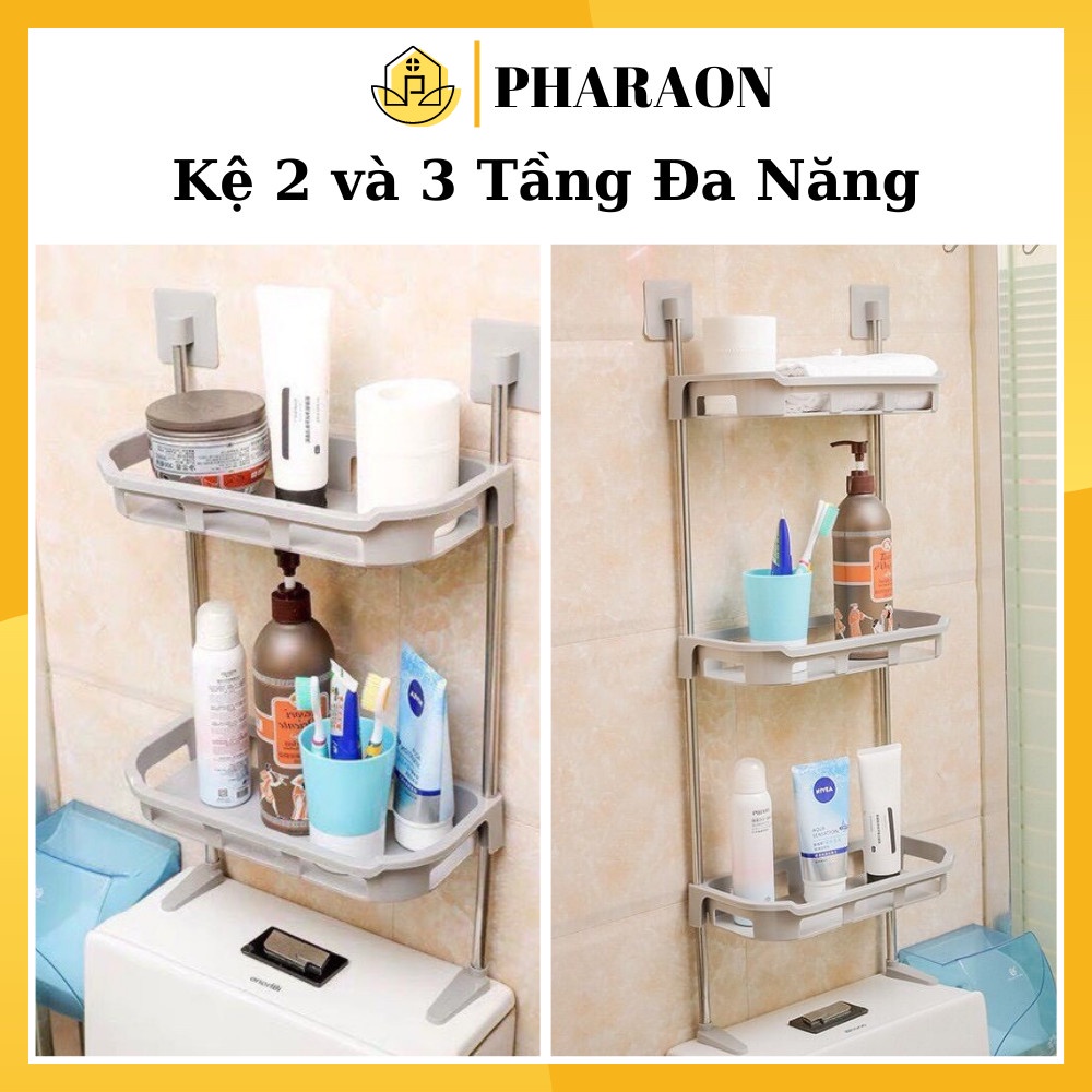Kệ Nhà Tắm Để Đồ Phòng Tắm, Nhà vệ sinh, tolet, Kệ Để Bồn Cầu 3Tầng Nhà Tắm 3 Tầng - PHARAON