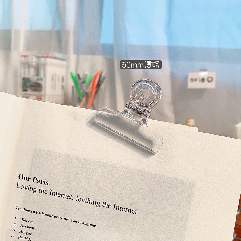 KẸP GIẤY BẰNG NHỰA TRONG SUỐT | BigBuy360 - bigbuy360.vn