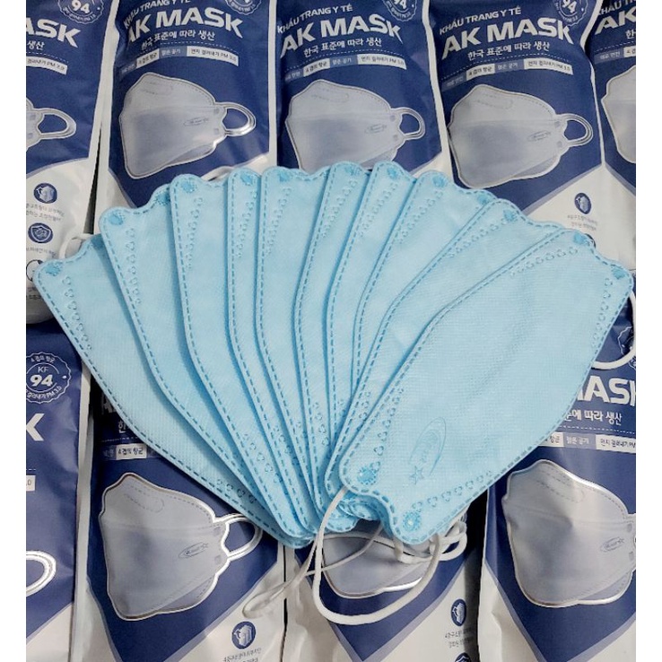 Thùng 300 Cái Khẩu Trang 4D KF94 Siêu Chống Bụi Mịn Vi Khuẩn Hiệu AK MASK Hàng Chính Hãng KT08