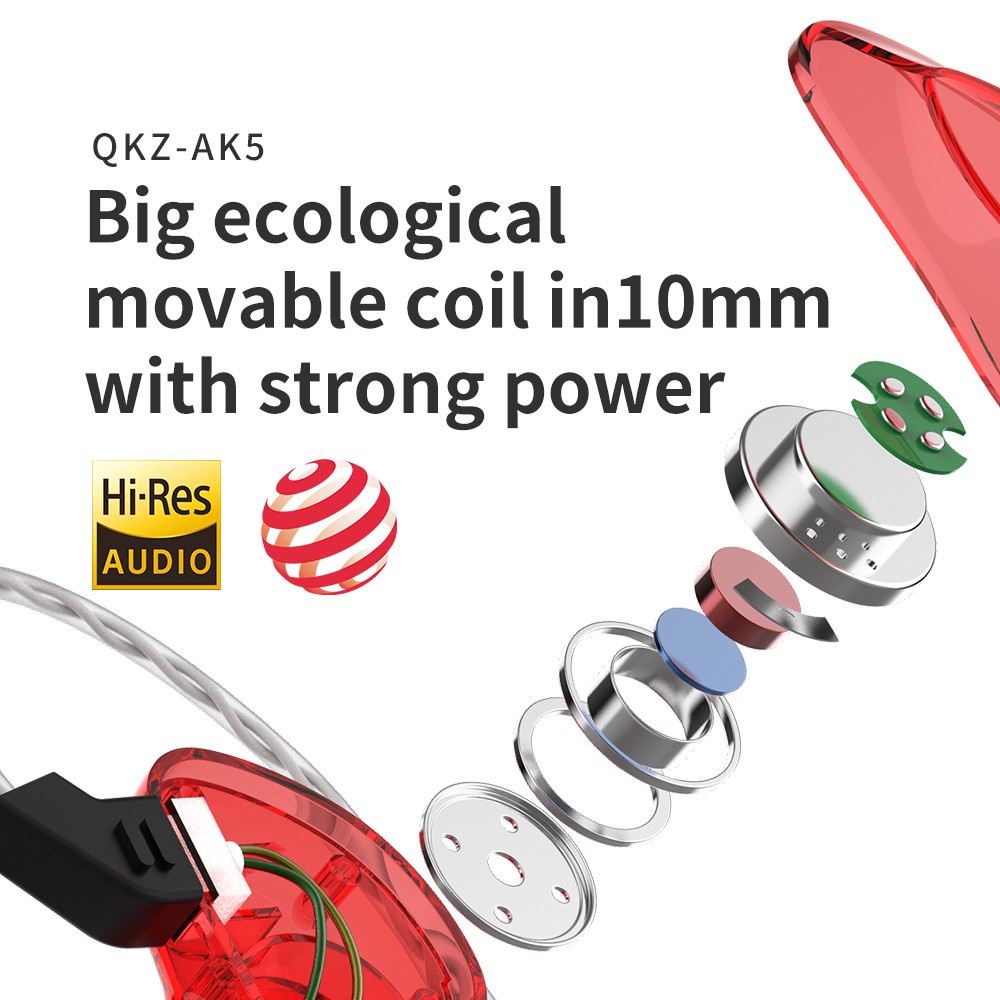 QKZ AK5 Tai Nghe Nhét Tai Có Dây Kèm Micro