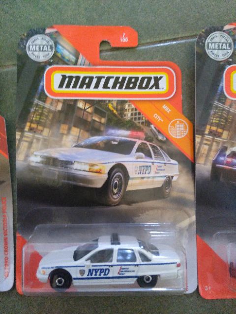 Bộ 3 xe Matchbox Police hiếm