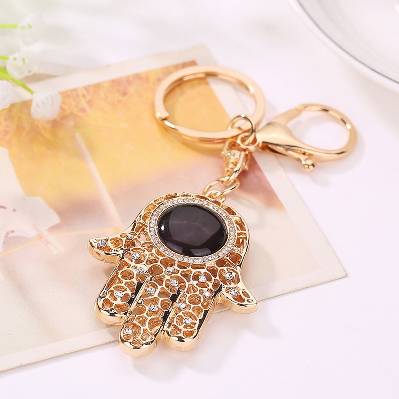 Móc Khóa Hình Bàn Tay Hamsa May Mắn