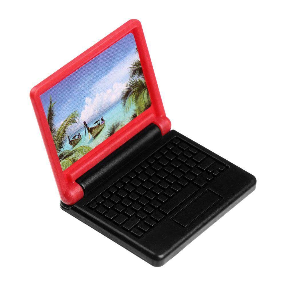 Mô Hình Máy Tính Xách Tay Mini 1: 12 Dùng Trang Trí Nhà Búp Bê