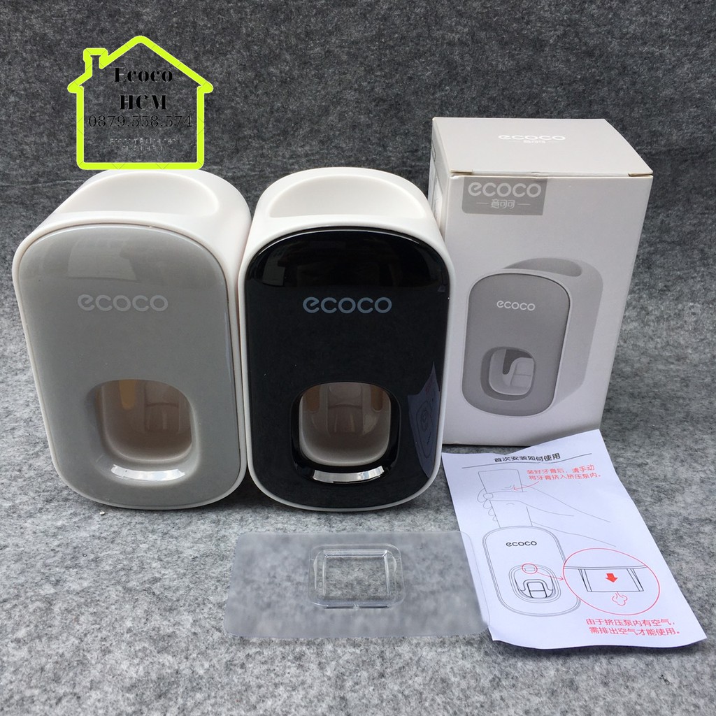 Nhả kem Ecoco đơn mini mẫu mới,Kệ lấy kem đánh răng đựng bàn chải đánh răng đơn ECOCO sang trọng cao cấp