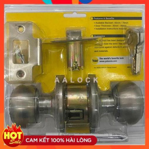 Khóa cửa nắm tròn Yale VEM5247 US32D màu inox mờ- khóa quả đấm cao cấp