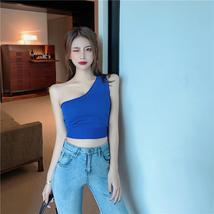 QADCOL  Áo Lửng Hai Dây Gợi Cảm Cho Nữ