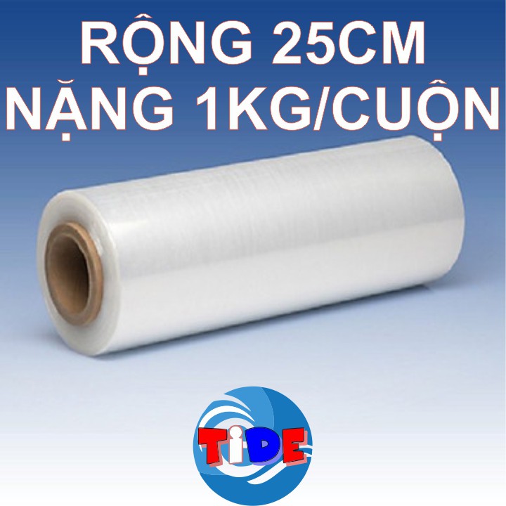 Màng chít PE trọng lượng 4kg/3kg/2kg/1kg x chiều rộng 50cm/25cm/17cm/10cm  dùng bọc hàng hoá và cuốn pallet