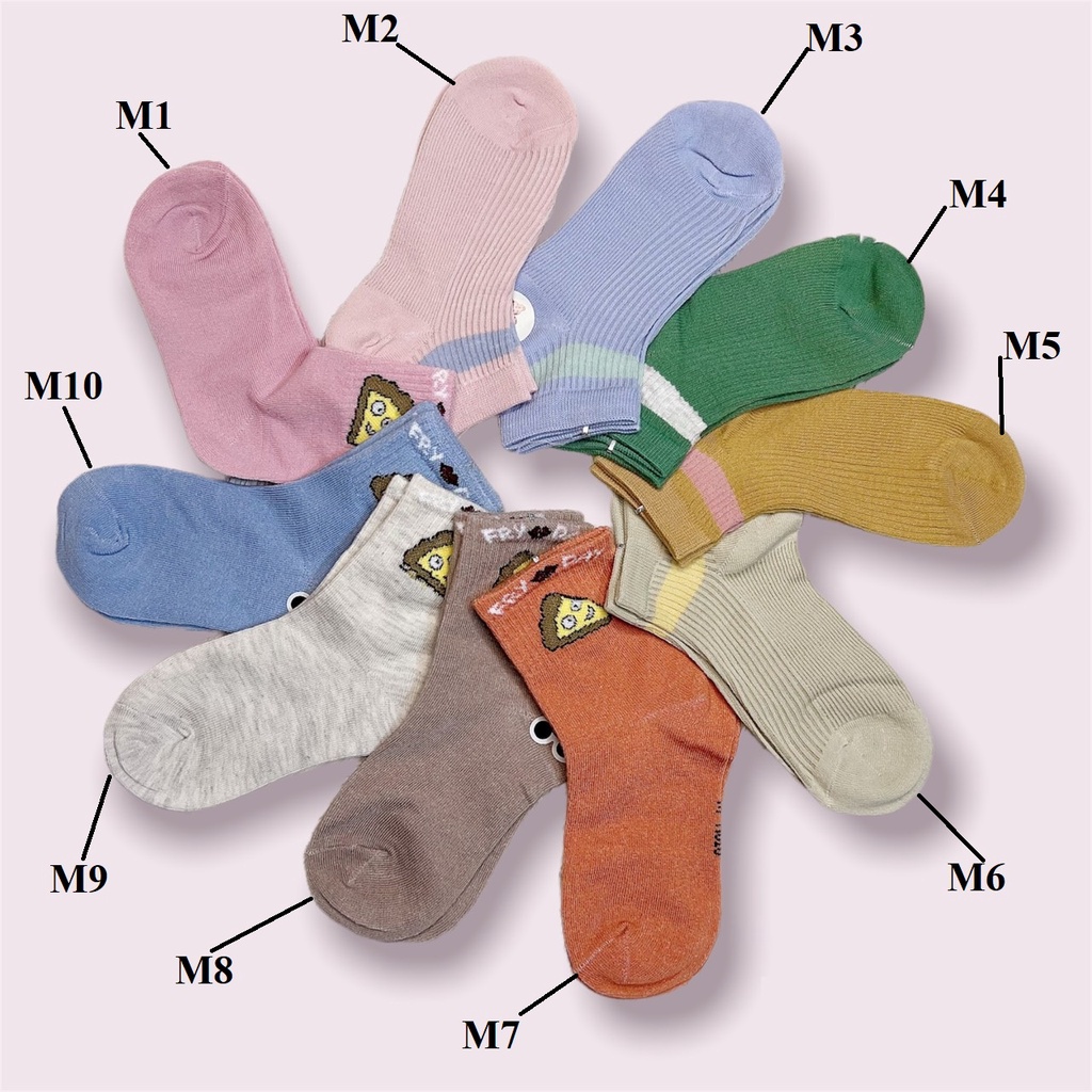 Vớ Trẻ Em - Set 5 Đôi Tất Bé Trai - Bé Gái Mềm Mại - An Toàn