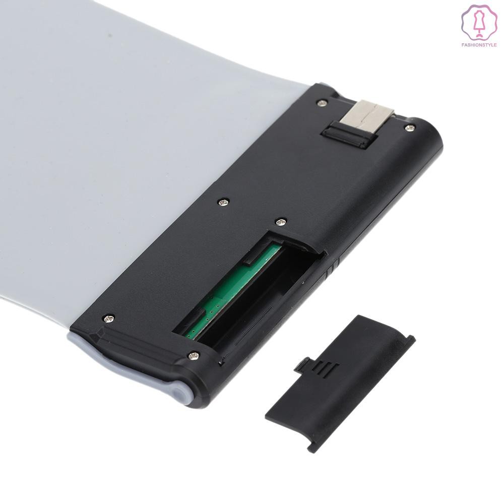 Bàn phím cuộn không dây bằng silicone mềm kháng nước cổng USB cầm tay tiện lợi 2.4 cho laptop máy tính