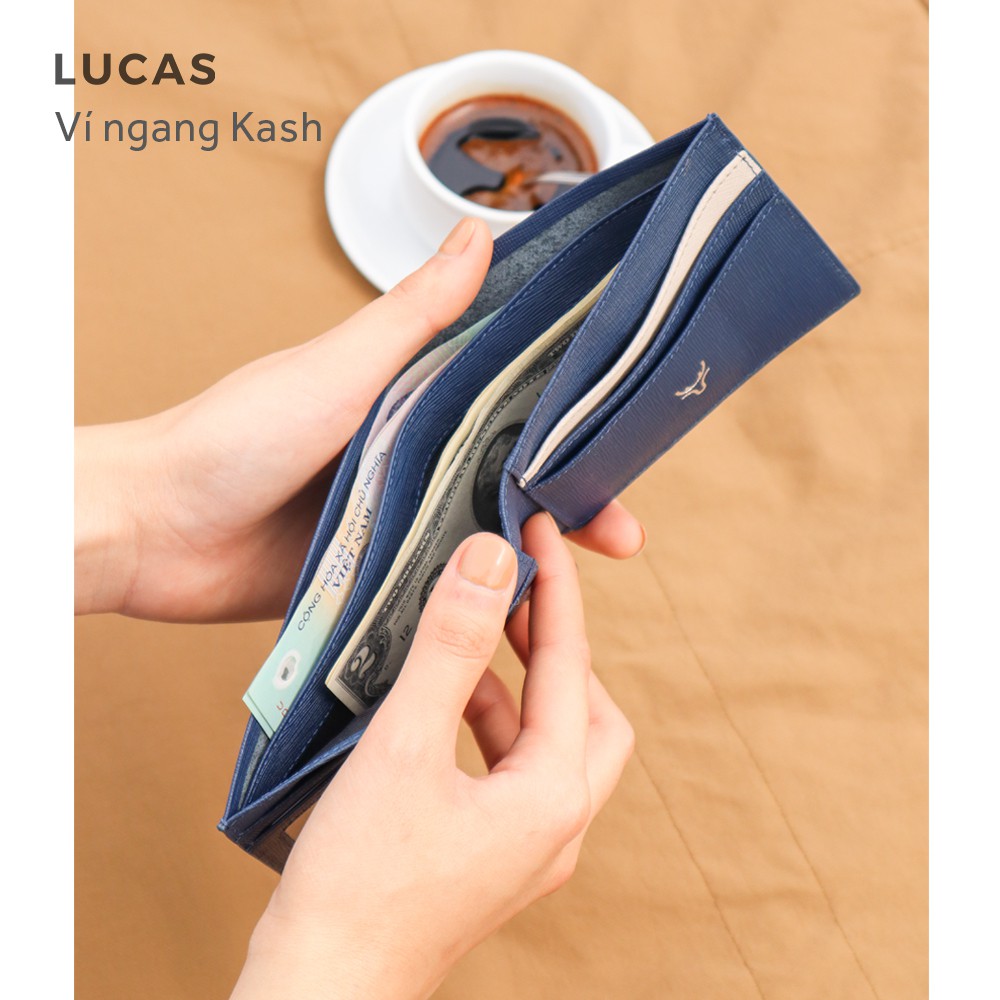 Ví da nam dáng ngang KASH, bóp nam cao cấp kèm hộp | BigBuy360 - bigbuy360.vn