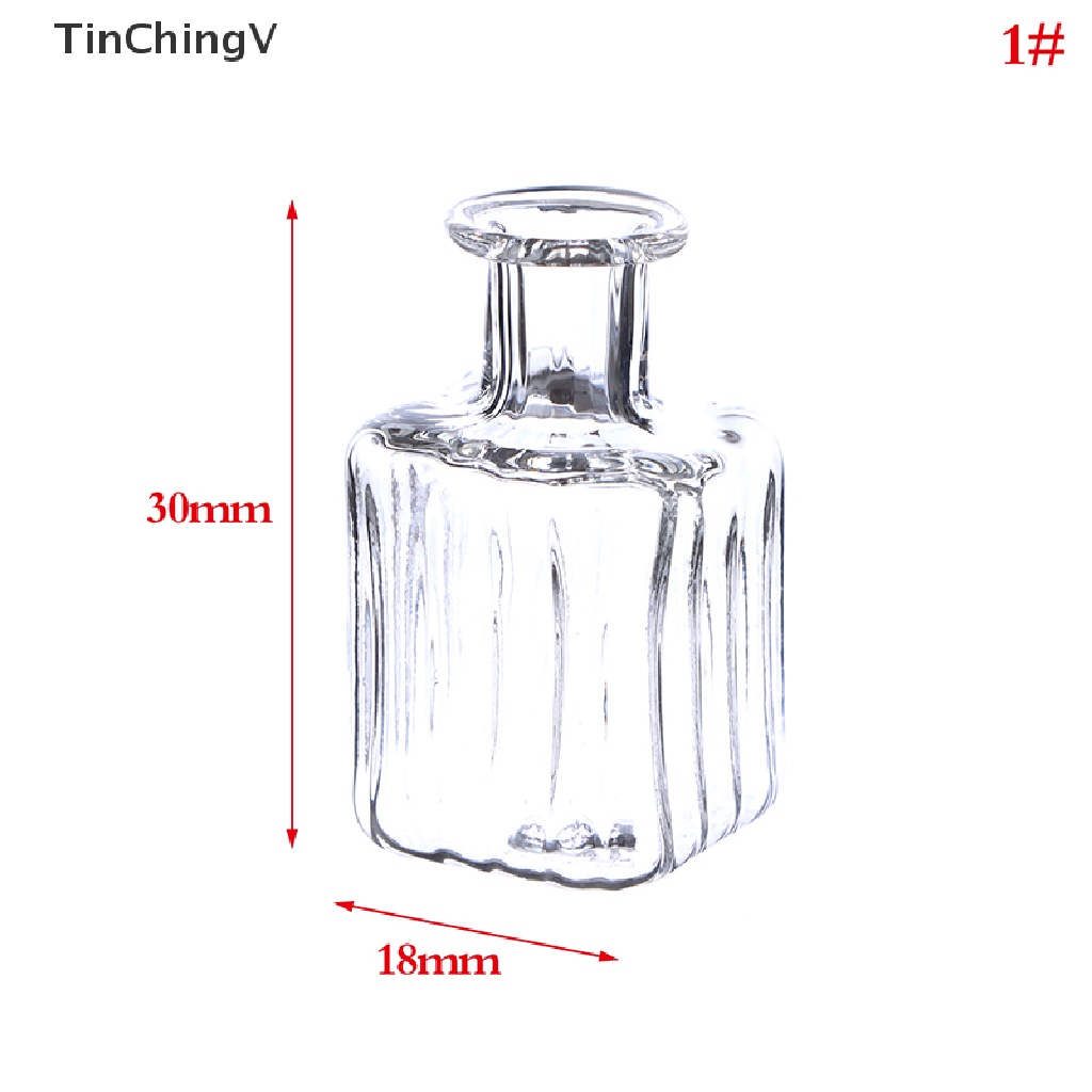 Bình Hoa Thủy Tinh Nhỏ Xinh Trang Trí Nhà Búp Bê Tỉ Lệ 1: 12