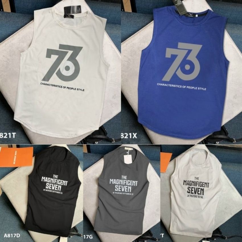 Áo thun ba lỗ nam tanktop chuẩn gym mặc nhà dạo phố chất thể thao nhiều màu thoáng mát