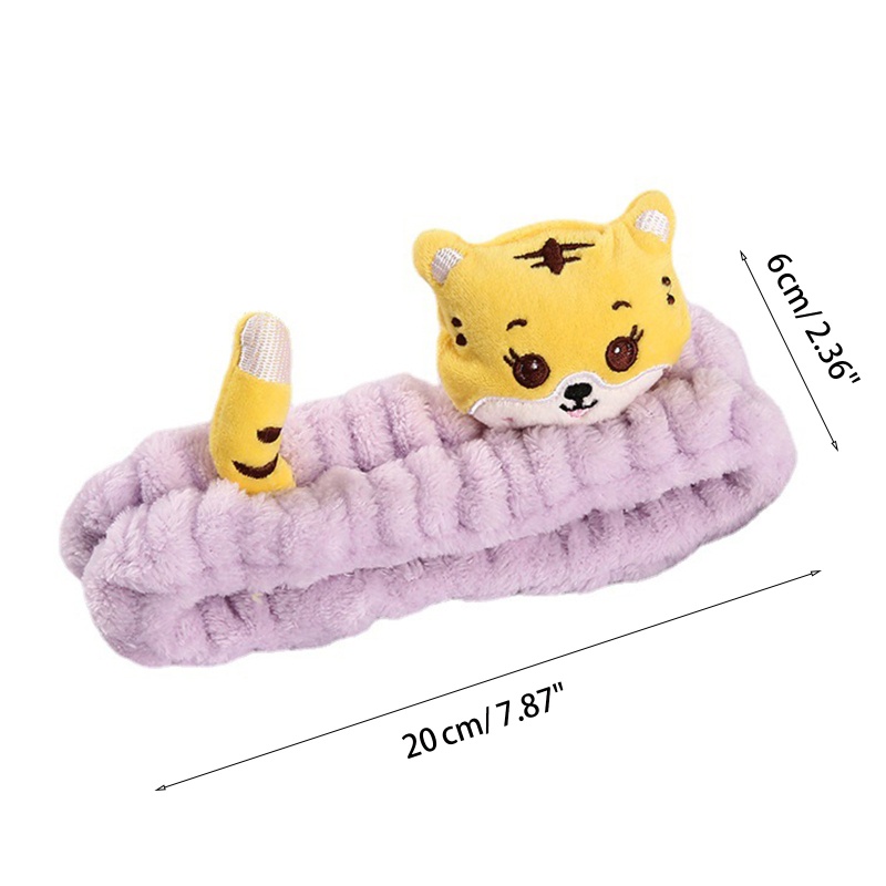 Băng Đô Nhung San Hô Mềm Mại Co Giãn Không Trượt Dùng Rửa Mặt Cho Nữ