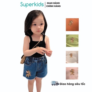 Áo 2 dây chuột Jerry nhiều màu cho bé 8-18kg QATE707