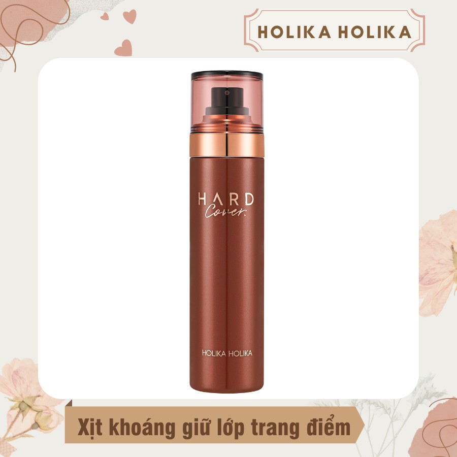 Xịt khoáng giữ lớp trang điểm lâu trôi Holika Holika Hard Cover Make Up Fixing Mist 120ml