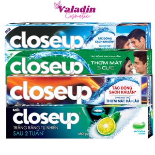  Kem đánh răng người lớn CLOSEUP Bạc Hà Lửa Băng Băng Tuyết  Muối Biển Chanh 160g 180g Kem đánh răng Close up 