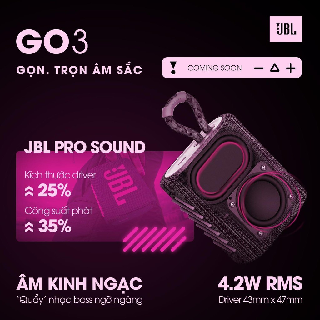 Loa Bluetooth JBL GO 3 chính hãng