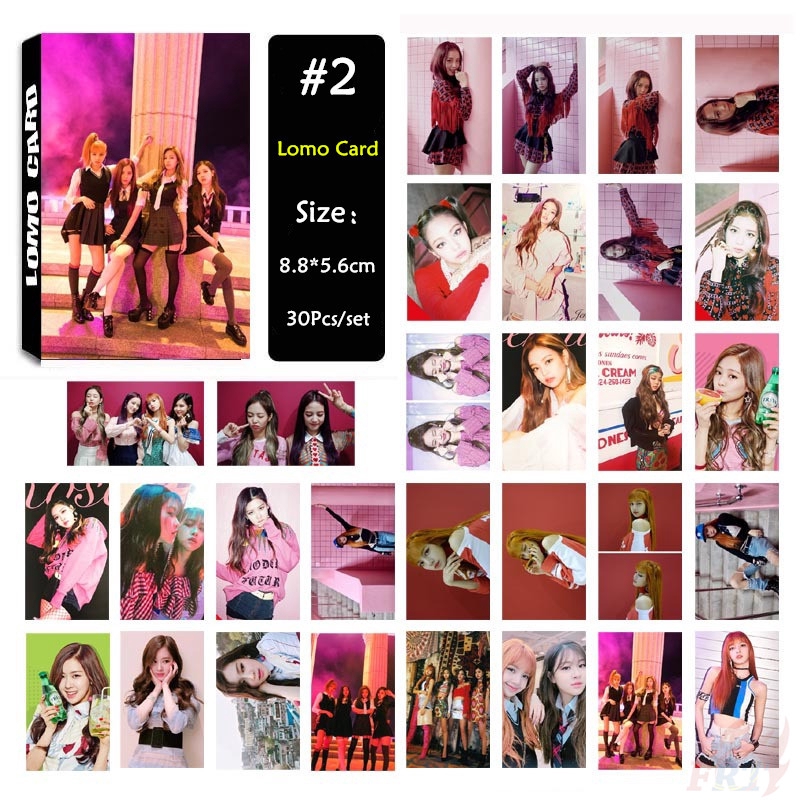 ❤ Album &lt; SQUARE UP &gt; Một &lt; As If It 'S Your Last &gt; Lomo Card ❤ Set 30 Tấm Album Ảnh HD In Họa Tiết Dùng Làm Quà Tặng Cho Fan Hâm Mộ