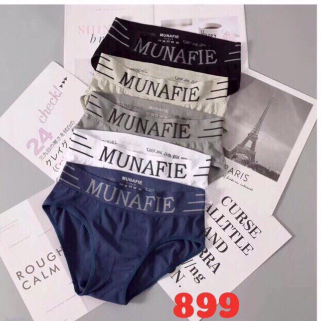 COMBO 5 QUẦN SỊP CHÉO NAM MUNAFIE XUẤT NHẬT CO GIÃN 4 CHIỀU CAO CẤP - BOXER FREESIZE