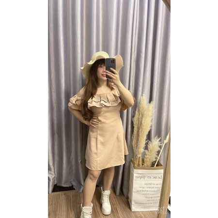 Đầm Bigsize Trễ Vai (Bigsize 55kg Đến 100kg (M/L/XL/XXL)