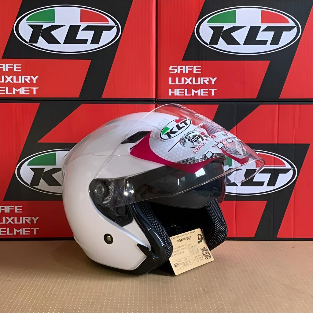 Nón bảo hiểm KLT Venom có 2 kính size M L XL đi xe máy chính hãng, bảo hành 12 tháng