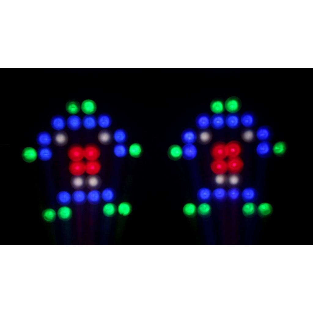 Đèn led RGBW Hiệu Ứng Ánh Sáng Đôi Cho club ,disco,DJ,Bar, Mái Hiên