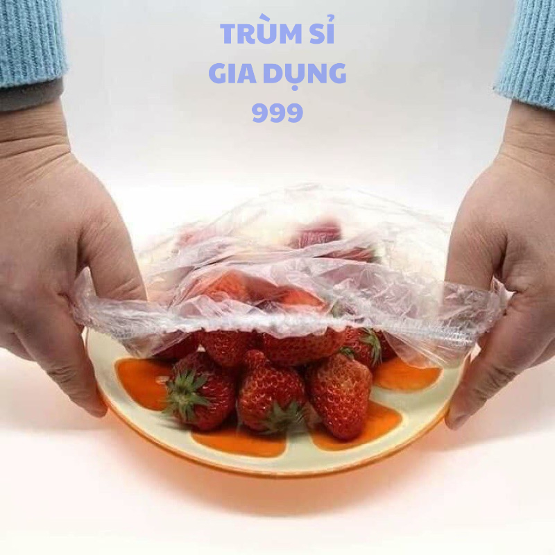 Set  túi màng bọc thực phẩm đa năng có túi đựng hình gấu dễ thương, comb  bọc thức ăn
