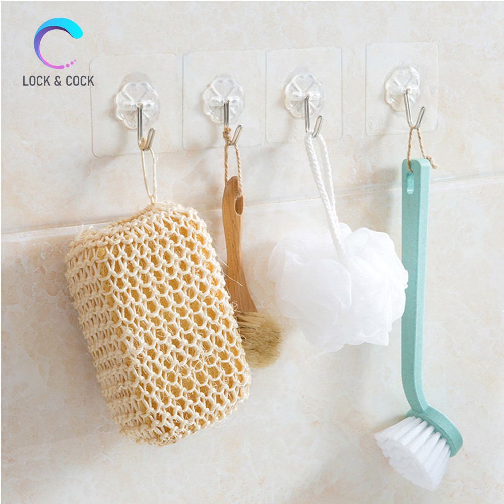 Combo khăn lau bếp đa năng kèm móc dán tường siêu dính chịu lực | BigBuy360 - bigbuy360.vn