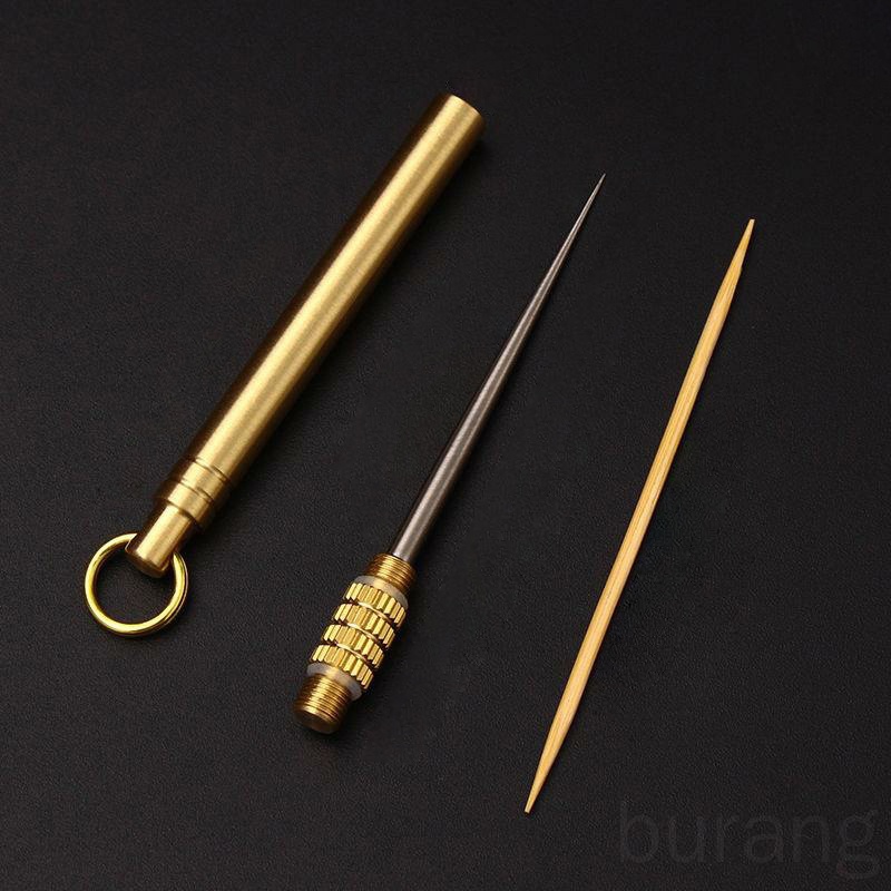 Tăm Xỉa Răng Bằng Kim Loại Kèm Giá Đỡ Tiện Lợi