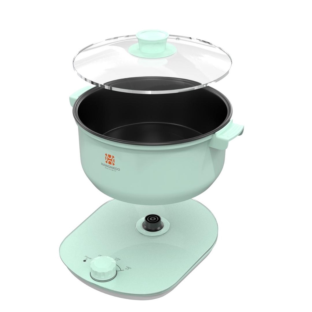 Nồi Lẩu Điện Đa Năng Hawonkoo HEH 100 - 2.5L, 1200W, Hàng Chính Hãng, Bảo Hành 12 Tháng