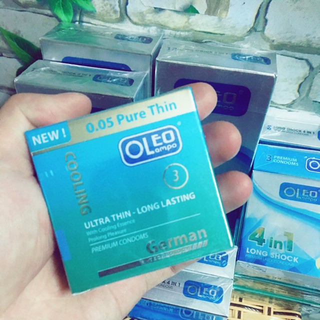 Kéo dài thời gian yêu Bao cao su OLEO Pure thin 0.05 - 10 chiếc