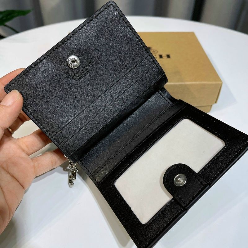 Ví C.oach Snap Wallet With Dancing Kitten siêu đẹp