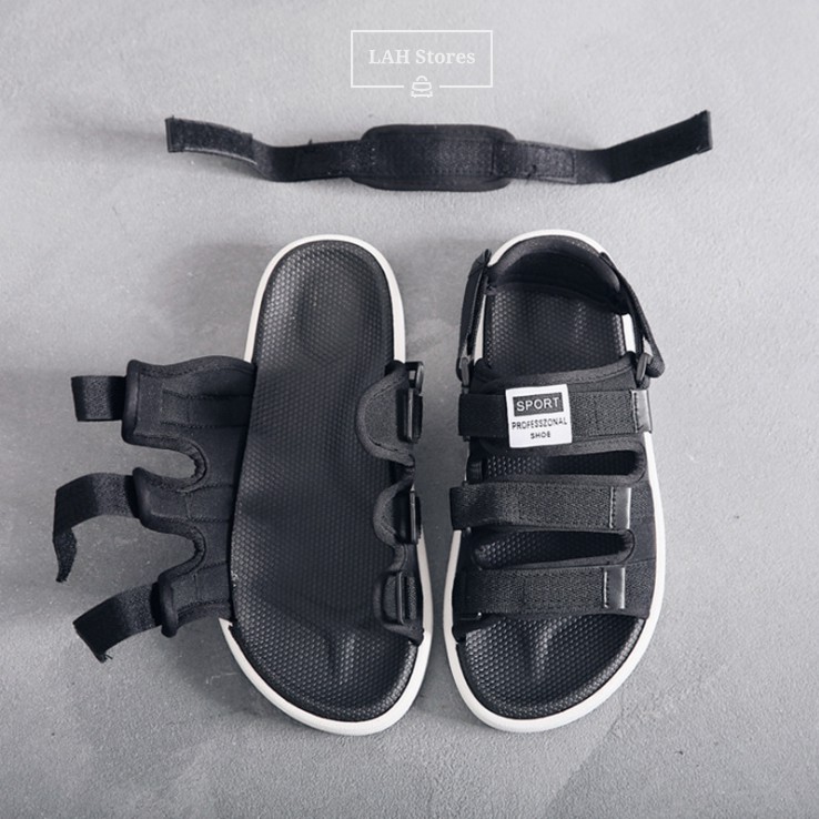 Dép sandal nam phong cách Unisex LAH STORES. Vải bố siêu chắc chắn. Quai hậu rời siêu chất. DSNAM03