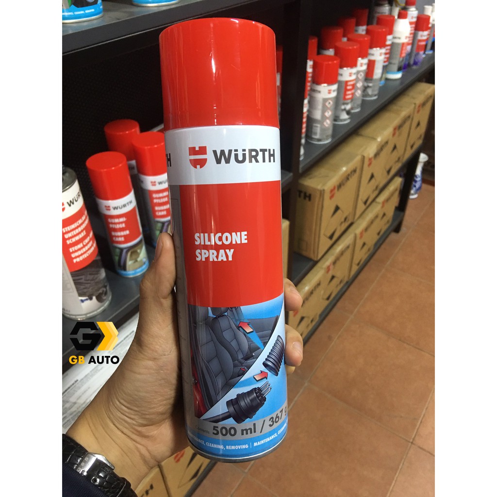 Bôi Trơn, Phục Hồi Nhựa Cao Su Bảo Vệ Mạch Điện , WURTH SILICON SPRAY