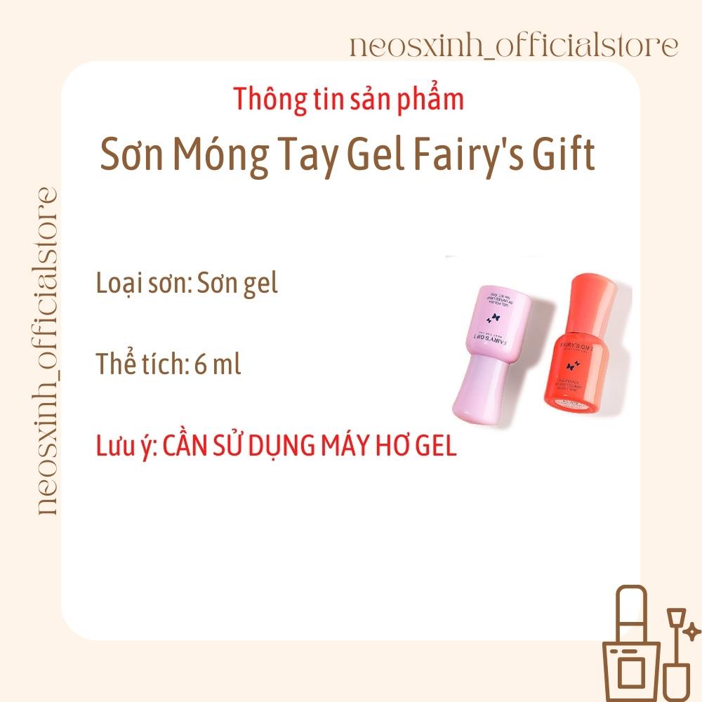 Sơn Gel Get Fairy Màu Nhũ Nude Nâu Tây FAIRY'S GIFT 6ml - Neosxinh Nails