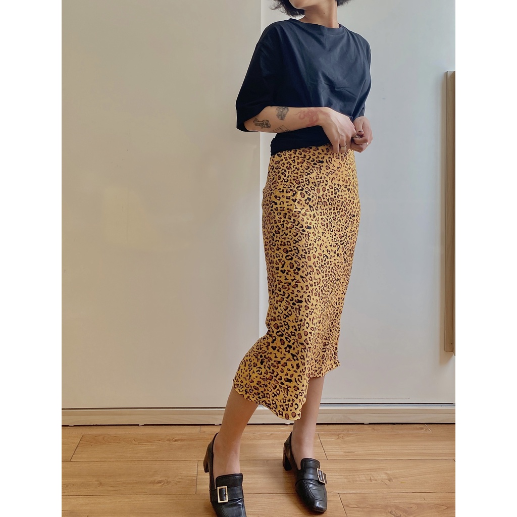 Chân váy body đuôi cá, chân váy dài nữ họa tiết