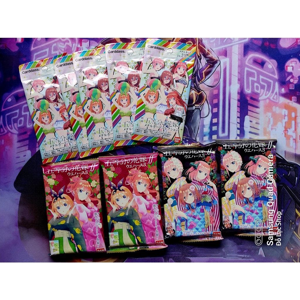 Túi Thẻ Hình card Gotobun No Hanayome (Nhà có 5 nàng dâu) Bandai