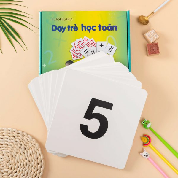 Dotcard - Dạy Trẻ Học Toán Glenn Doman - Bộ 109 Thẻ - Phát triển tư duy logic cho trẻ từ 0-6 tuổi