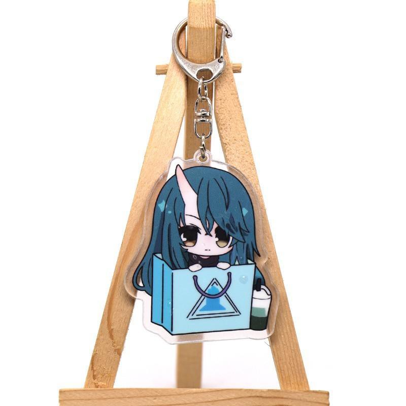 ( Mica trong acrylic) Móc khóa Arknights ver ShoppingBag in hình anime chibi