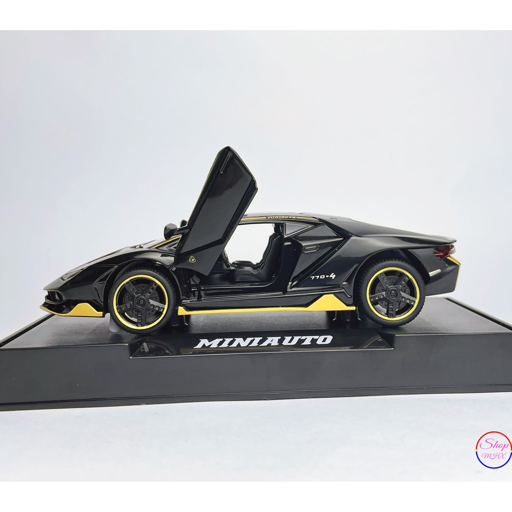 Xe đồ chơi mô hình sắt Lamborghini Lp770-4 TẶNG KÈM BIỂN SỐ tỉ lệ 1:32 hãng Miniauto