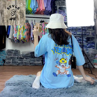 [HOT] Áo Thun Unisex Form Rộng Thoải Mái Hình Cậu Bé Cực Đáng Yêu Khóc HUHUHU, In Chữ HASTY ་