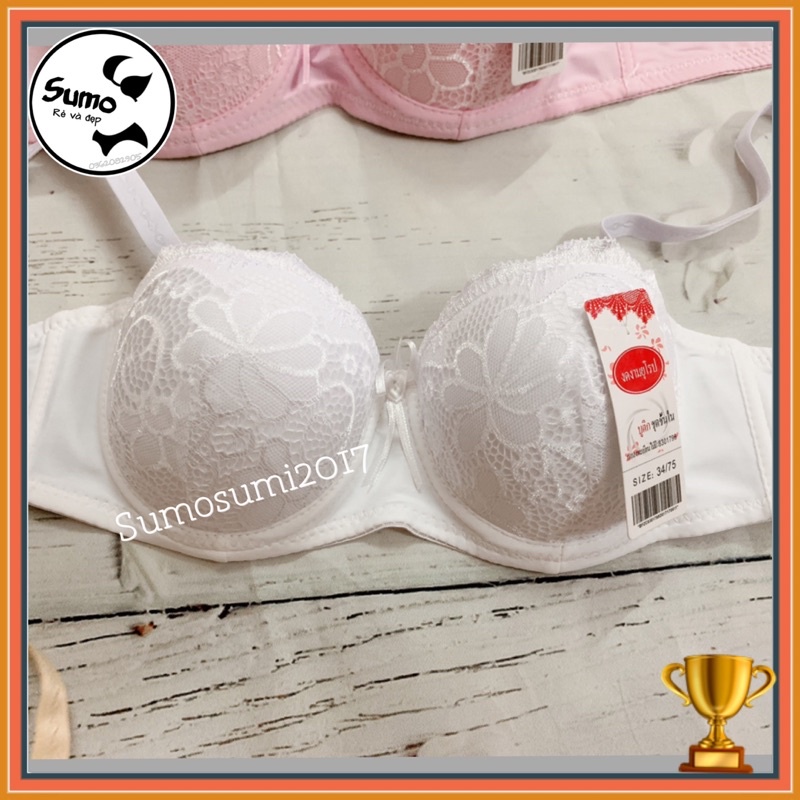 Áo lót nữ ren mềm, mút mỏng, có gọng định hình nâng ngực, kiểu quả tròn ngang, phom quả nhỏ. Sumo 6658 | BigBuy360 - bigbuy360.vn