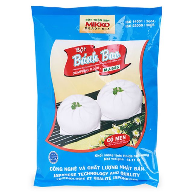 Bột bánh bao mikko có men (400g)
