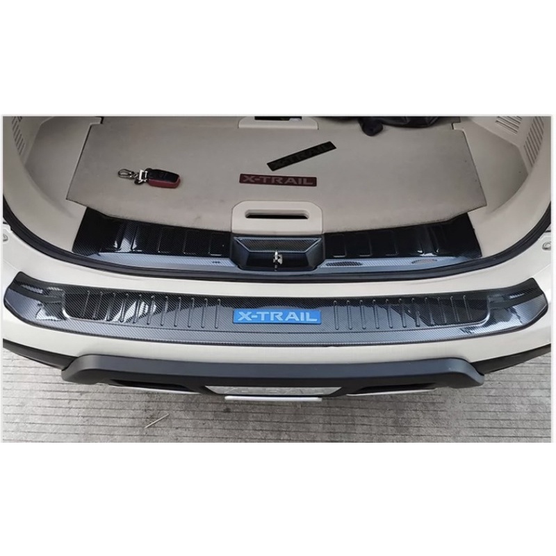 Ốp bậc cửa chống trầy bậc trong, bậc ngoài và cốp nissan Xtrail 2016-2021