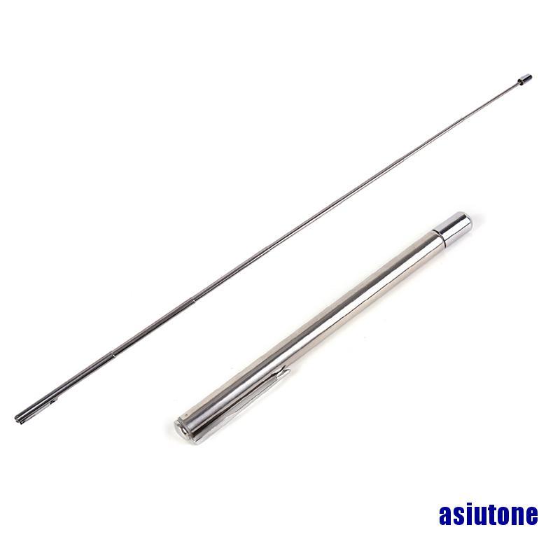 (asiutone) Silver Retractable Handheld Classroom Blackboard Whiteboard Teacher Pointer SP