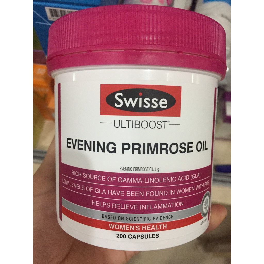 Tinh dầu hoa Anh Thảo Swisse Ultiboost Evening Primrose Oil 200 capsules