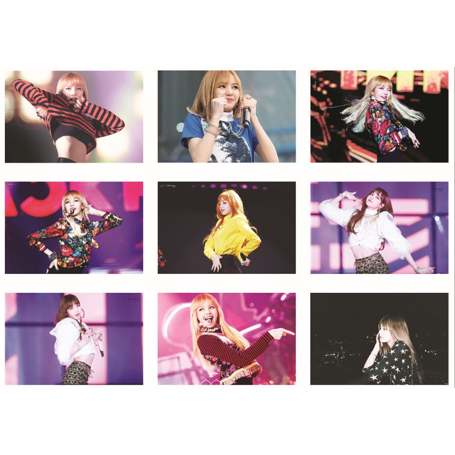 Lomo card ảnh BLACKPINK LISA on stage Full 54 ảnh