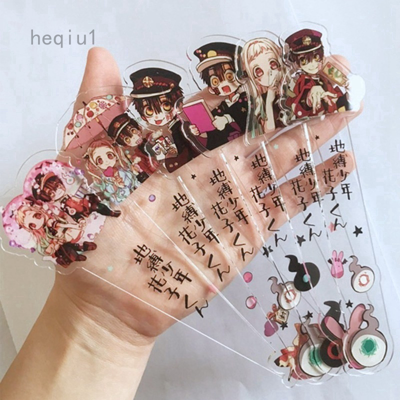 Thẻ đánh dấu trang sách bằng acrylic hình anime Toilet-bound Hanako-kun độc đáo